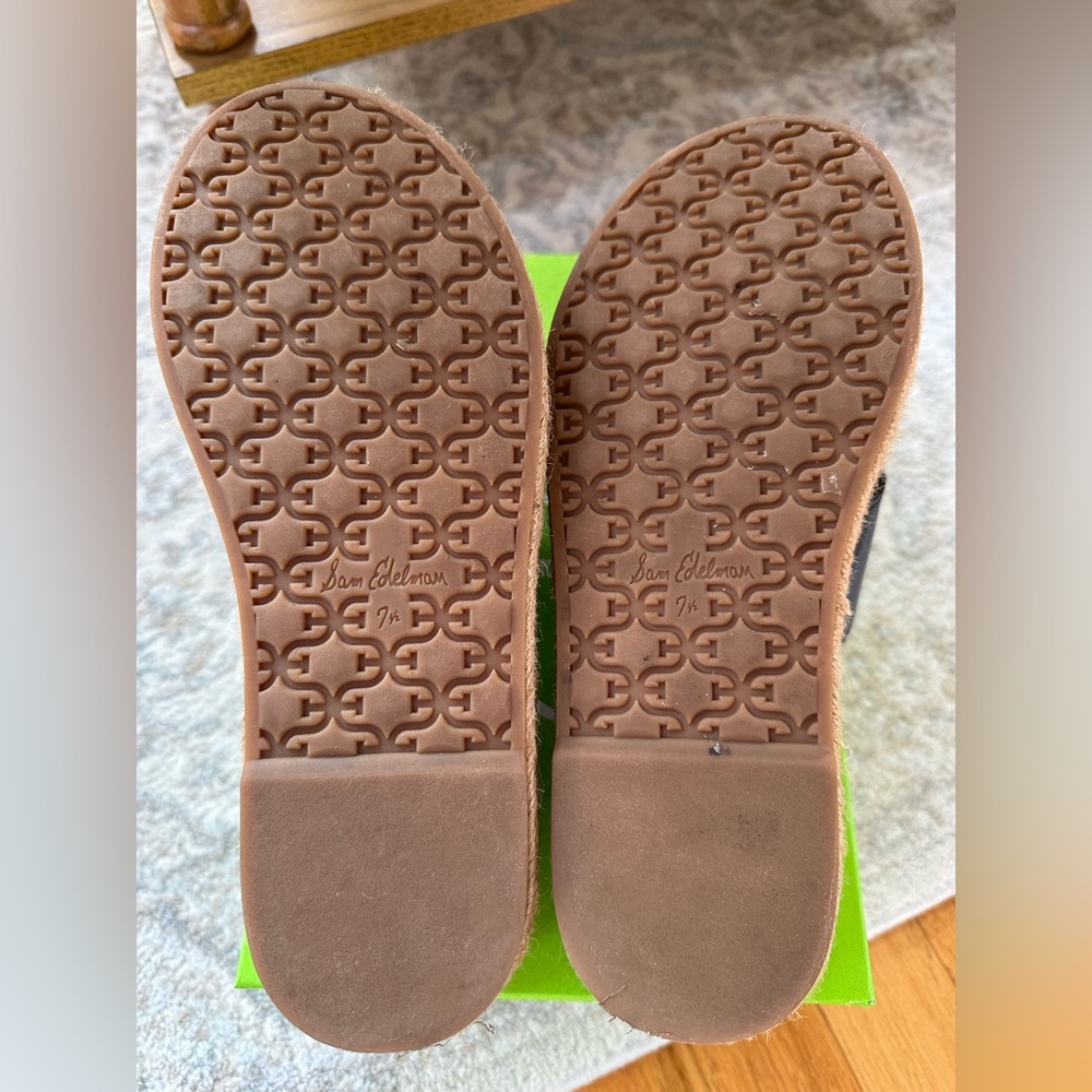 💕 Sam Edelman 💕 Korina Leather Slip On Platform Sandals - Picture 6 of 8